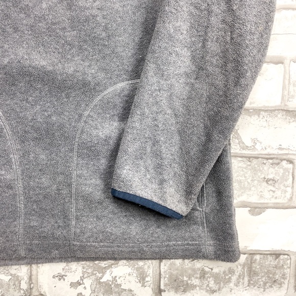 Old Navy Boys Gray Long Sleeve Pullover 1/4 Zip up Sweatshirt - Picture 3 of 10